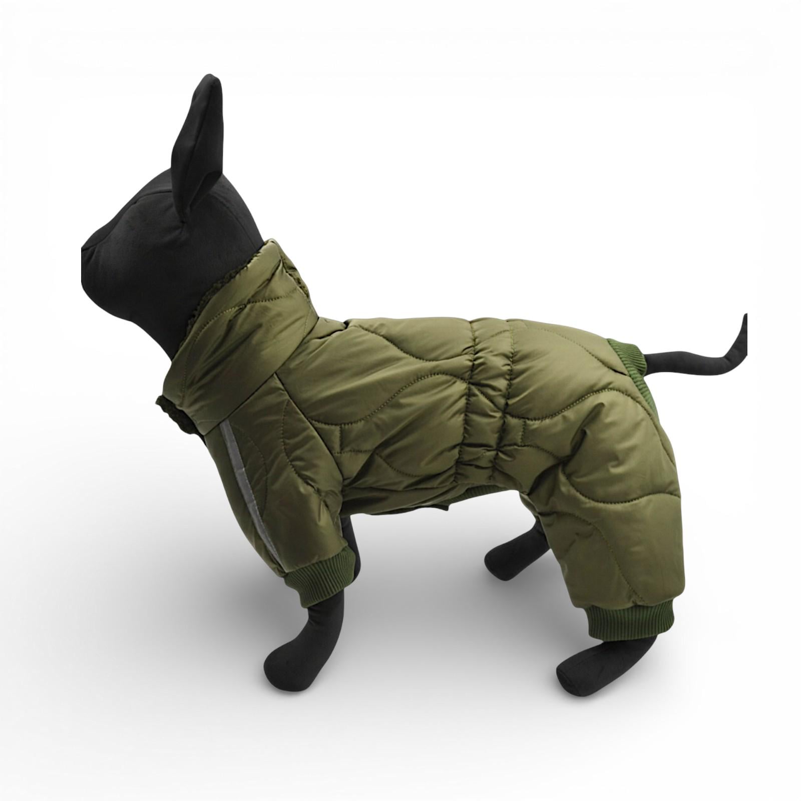 Комбинезон зимний Pet & Co для собак утепленный водонепроницаемый XS Хаки (0948)