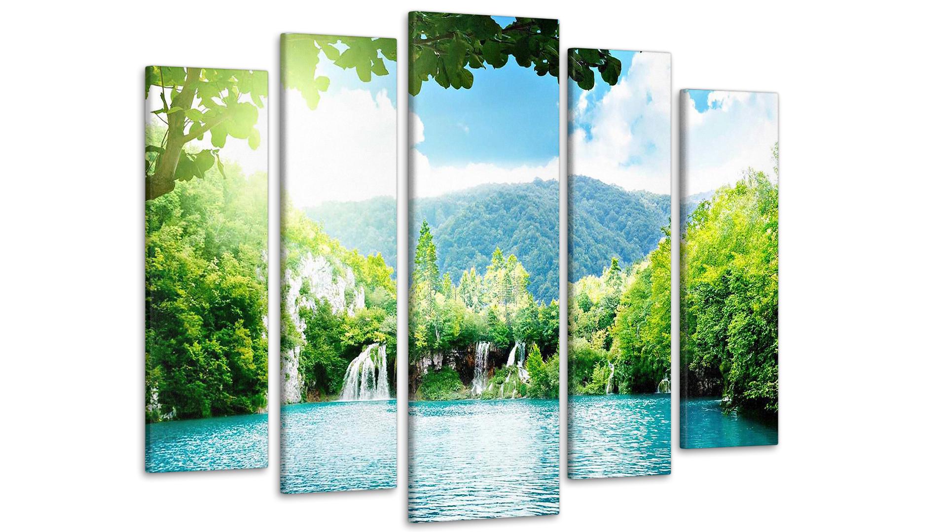 Модульная картина Природа Водопад 80х118 см (Art-155_5)