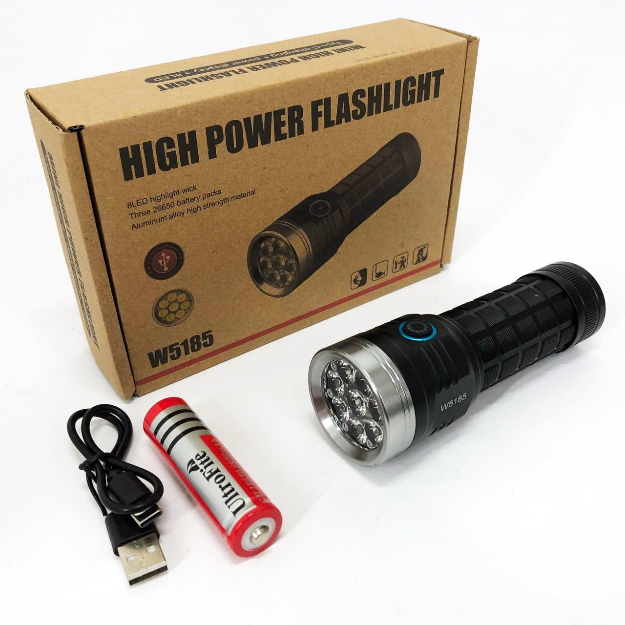 Ліхтарик компактний PLD W5185-8XHP360 світлодіодний