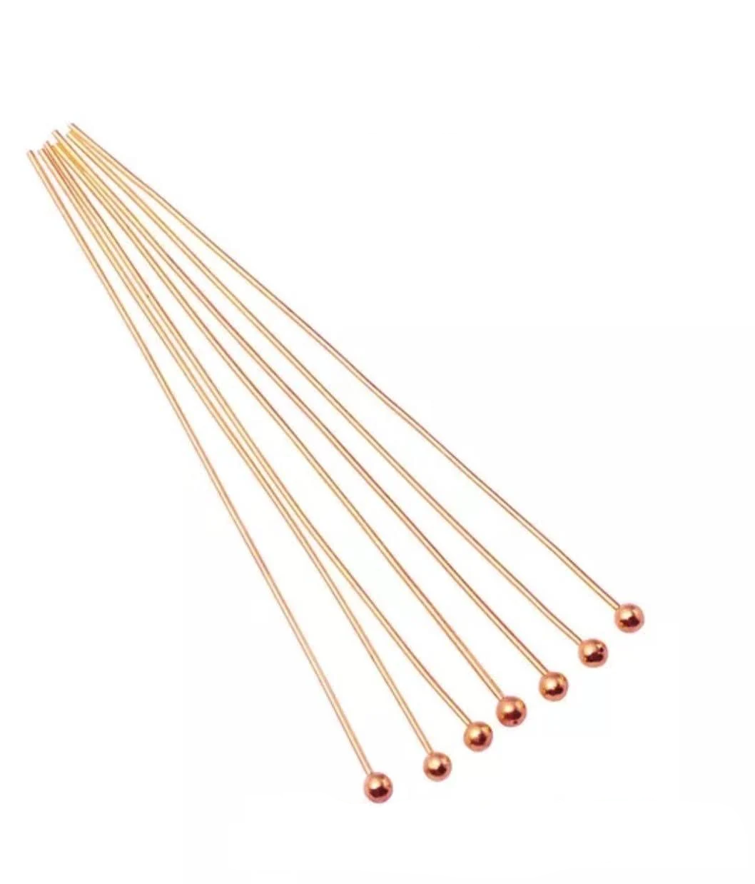 Пін з кулькою KC 30 мм 10 шт. Gold (21760144630)