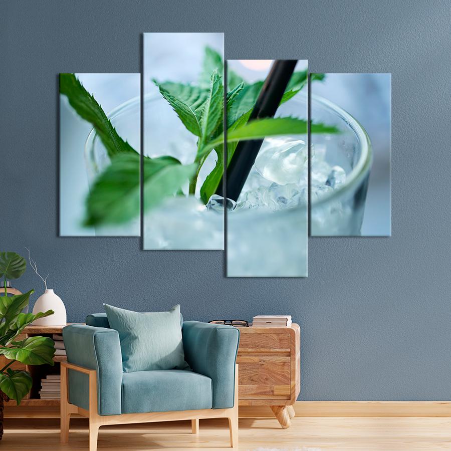 Настенний декор Мятный Мохито со льдом 129x90 см (A458-4)