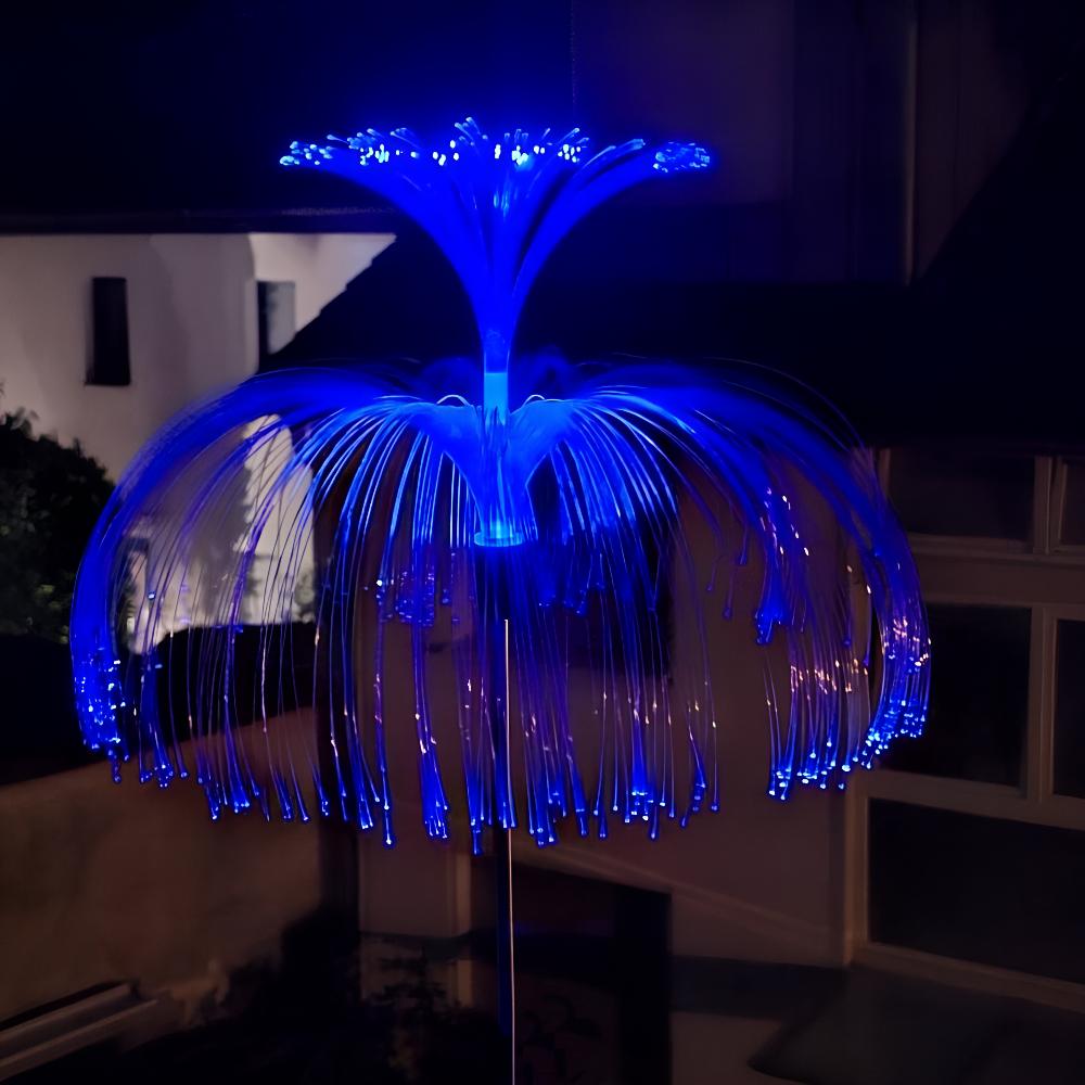 Фонтан-светильник каскадный цветок-медуза двухслойная смена 7 цветов декор с подсветкой Фонтан-светильник каскадный цветок-медуза двухслойная смена 7 цветов декор с подсветкой