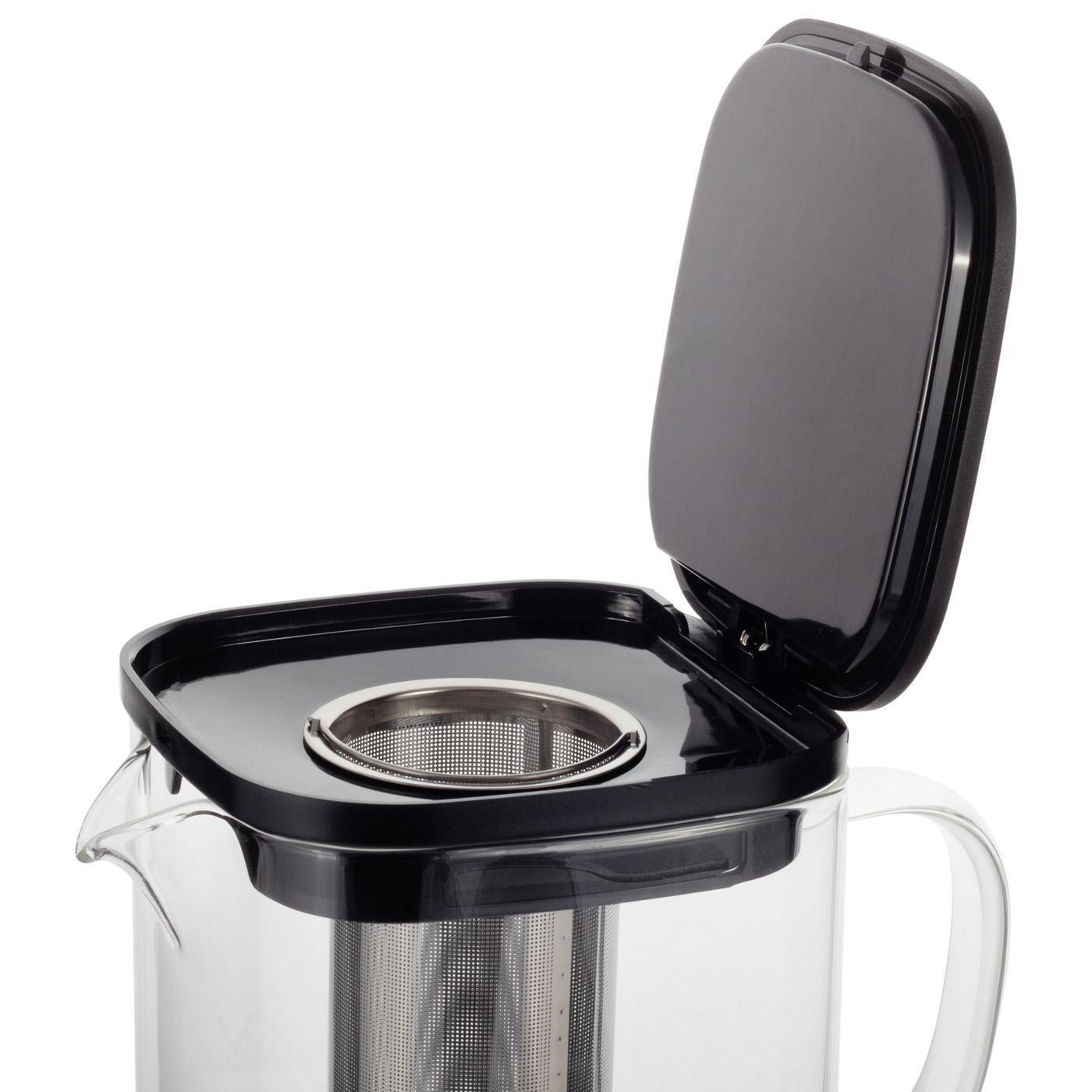 Заварювальний чайник із знімним ситечком Kamille KM-0778М із нержавіючої сталі та термостійкого скла 1000 мл Прозорий (150-84-0778М) - фото 8 Заварювальний чайник із знімним ситечком Kamille KM-0778М із нержавіючої сталі та термостійкого скла 1000 мл Прозорий (150-84-0778М) - фото 8