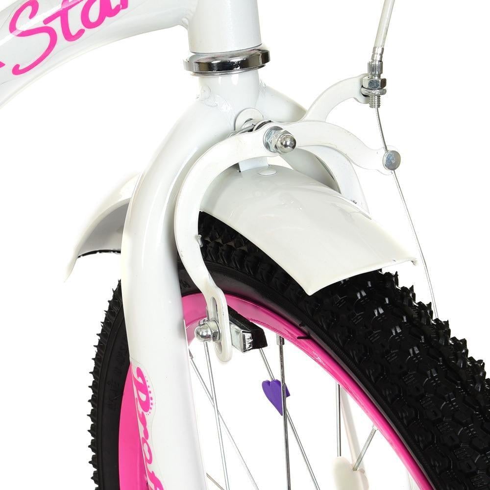 Велосипед для дівчинки PROF1 Star 20" з багажником Малиновий - фото 2 Велосипед для дівчинки PROF1 Star 20" з багажником Малиновий - фото 2