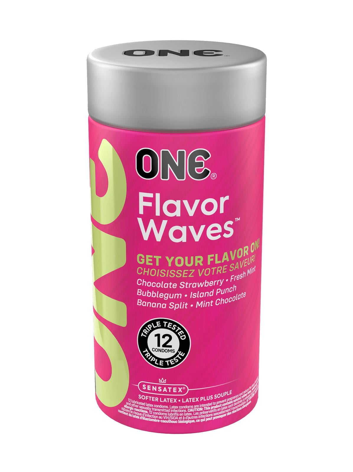 Набор презервативов с разными вкусами One FlavorWaves 12 шт.