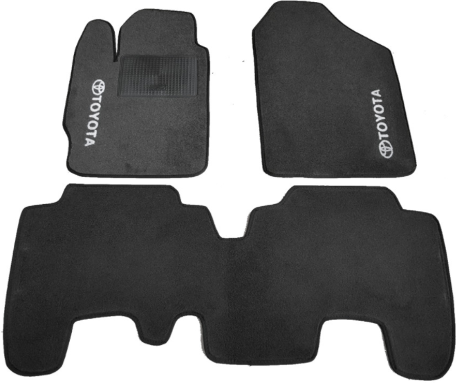 Килимки автомобільні ворсові в салон для TOYOTA Yaris 2006-т. ч.