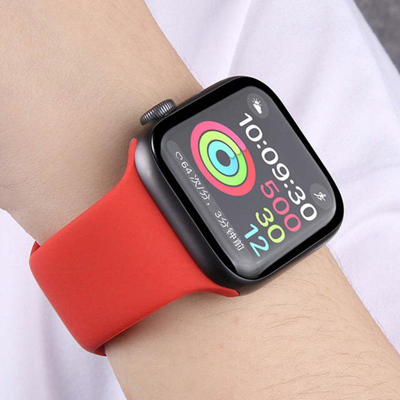 Ремінець ANbeauty для годинника Apple Watch гумовий 42/44/45/49 mm Red (AN0103086) - фото 3