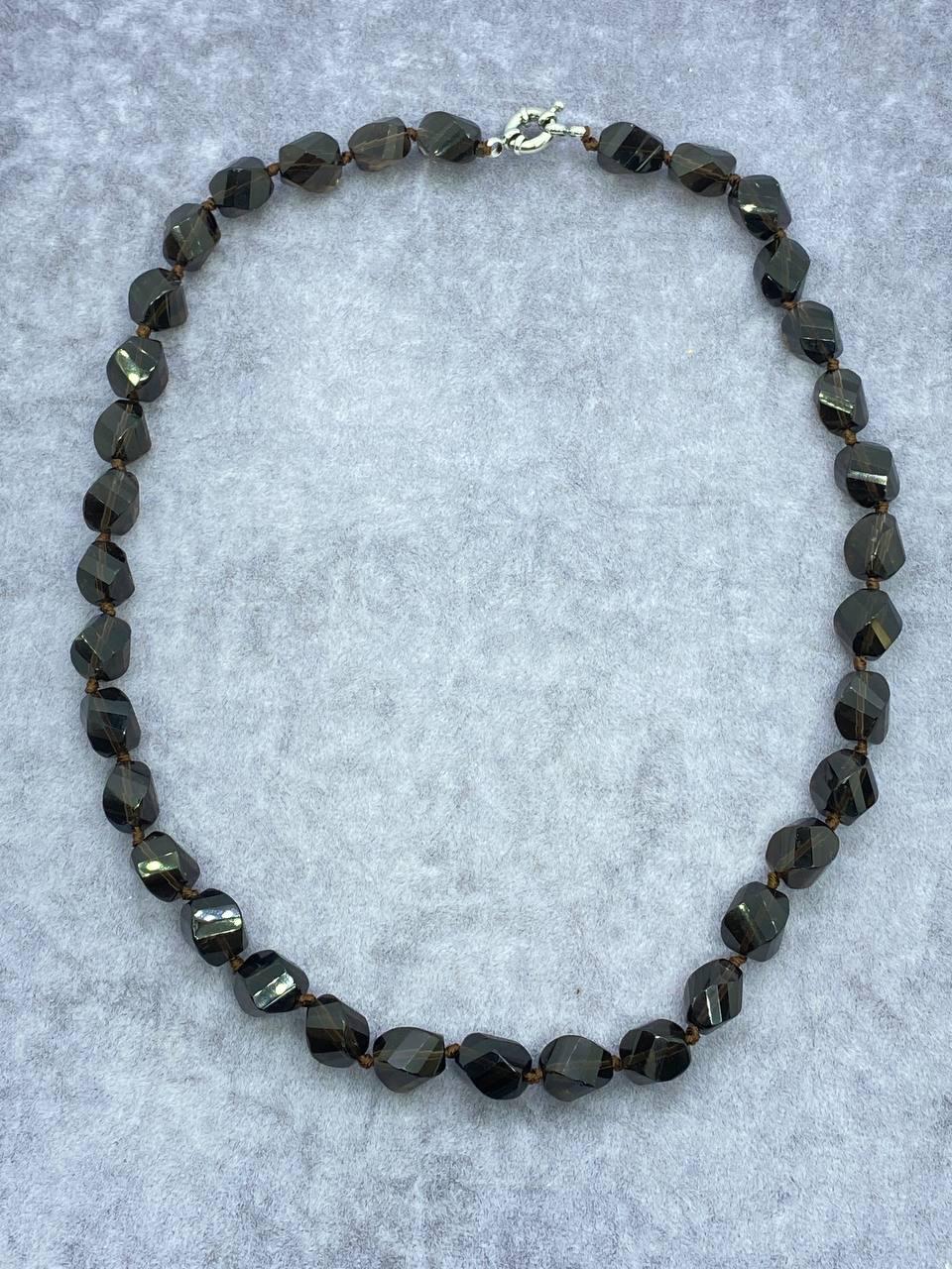 Бусы дымчатый кварц 47 см Разноцветный (10067)