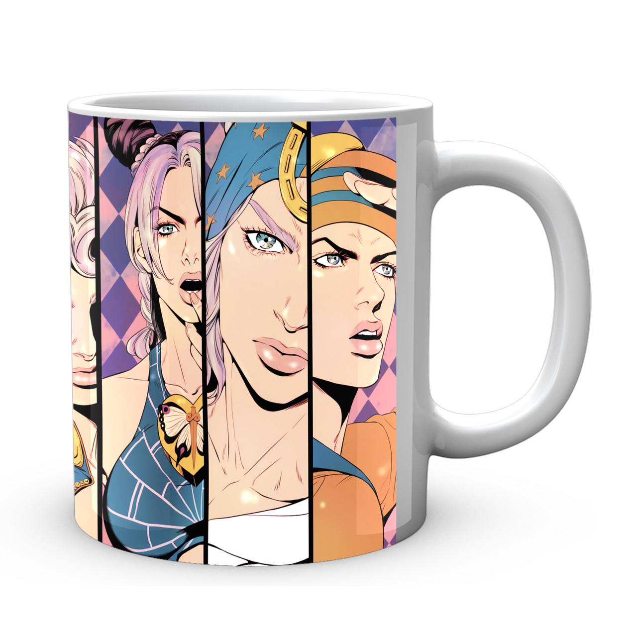 Чашка Gee! Неймовірні пригоди ДжоДжо JoJo's Bizarre Adventure Головні герої Портрети JJ 02.408