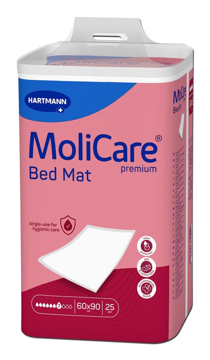 Пеленка поглощающая гигиеническая MoliCare Premium Bed Mat 7 капель 60x90 см 25 шт./уп.