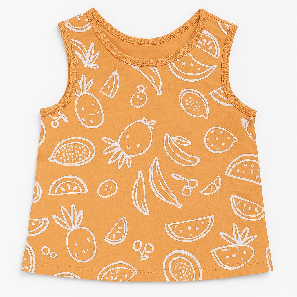 Майка PRIMARK 4296804 принт 80 см Оранжевый