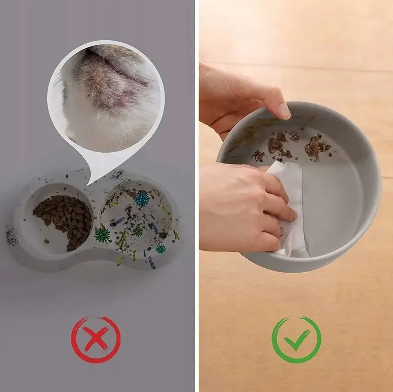 Миска подвійна керамічна для собак і котів на підставці 2х400 мл Сірий - фото 3 Миска подвійна керамічна для собак і котів на підставці 2х400 мл Сірий - фото 3