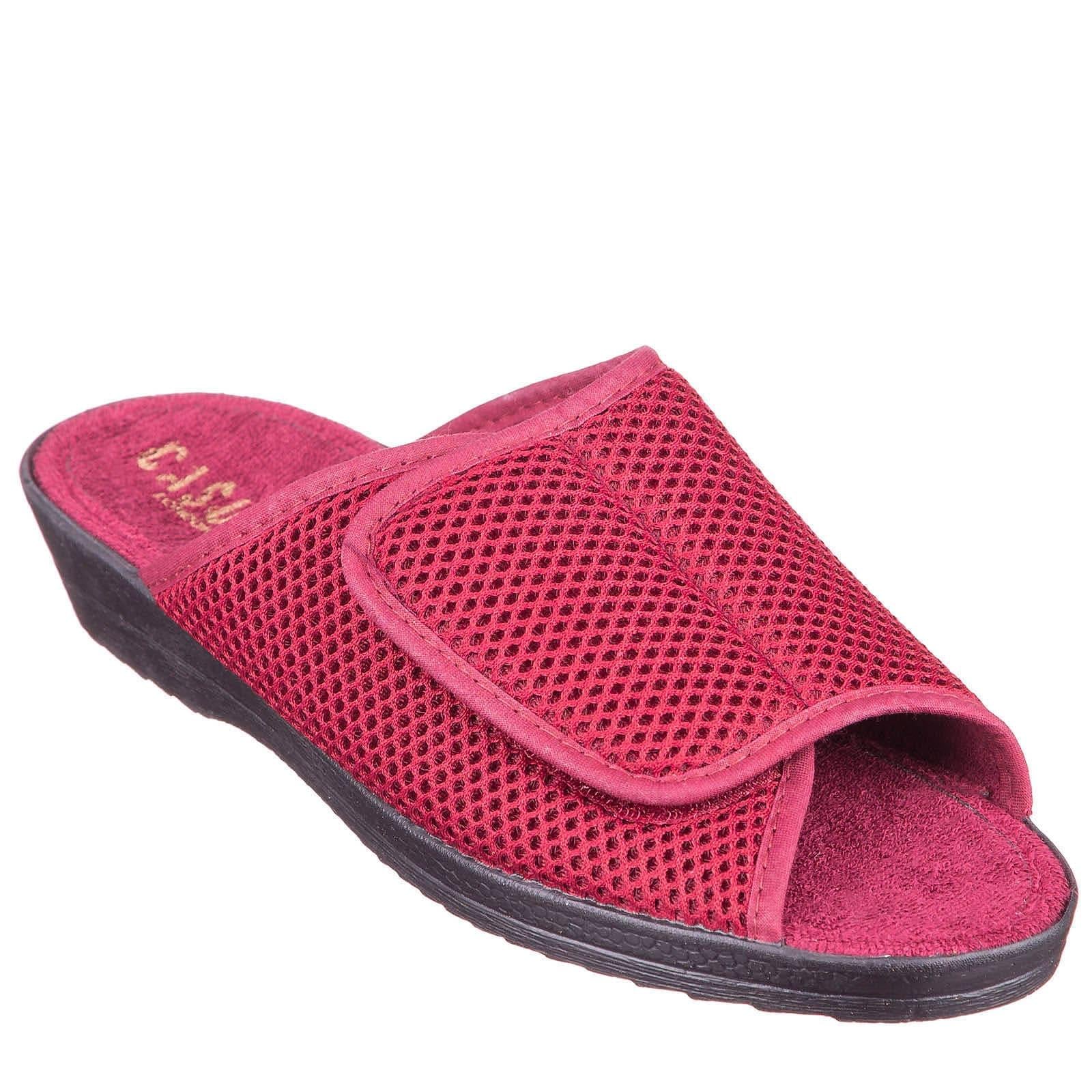 Шлепанцы женские Casual р. 36 Бордовый (91814846)