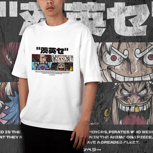 Футболка чоловіча з принтом Ван Піс Yonko р. 48 (Anime0279)