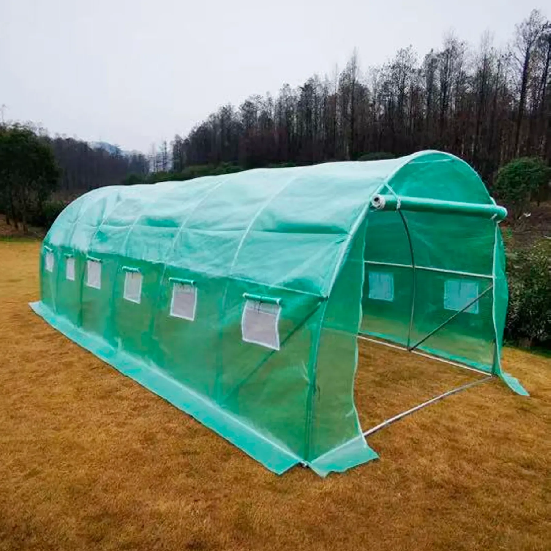 Теплиця садова 4Points парник для городу дому дачі з вікнами 18м2 3х6 м Зелений - фото 10