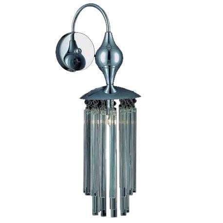 Бра настенное накладное Brille BR-01 300W/1 в спальню хрустальное