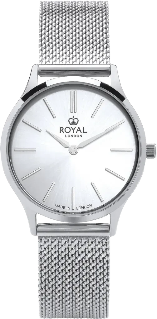 Наручные часы женские Royal London 21488-06 со стальным корпусом WR 50 м Серебряный (3145400426)