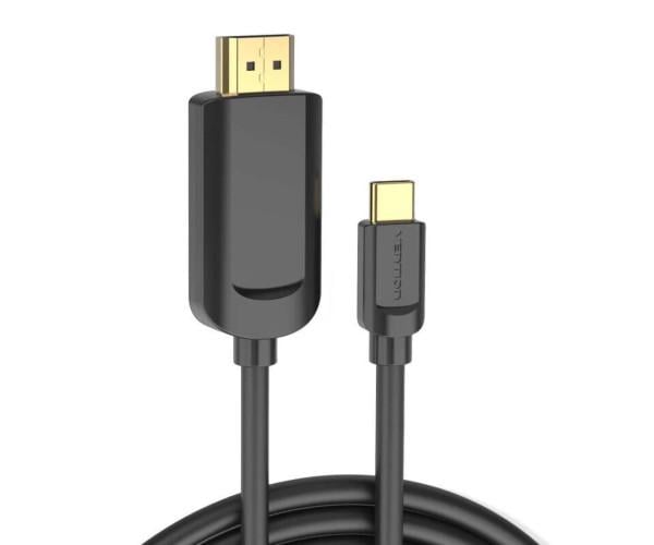 Видео кабель Vention Type-C to HDMI 4K 30Hz 1,5 м Black