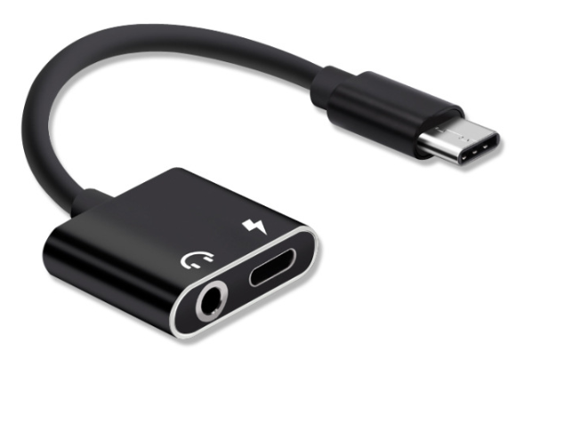 Переходник сплиттер 2в1 USB-C Type C в 3,5 мм Jack Audio (1118138558)