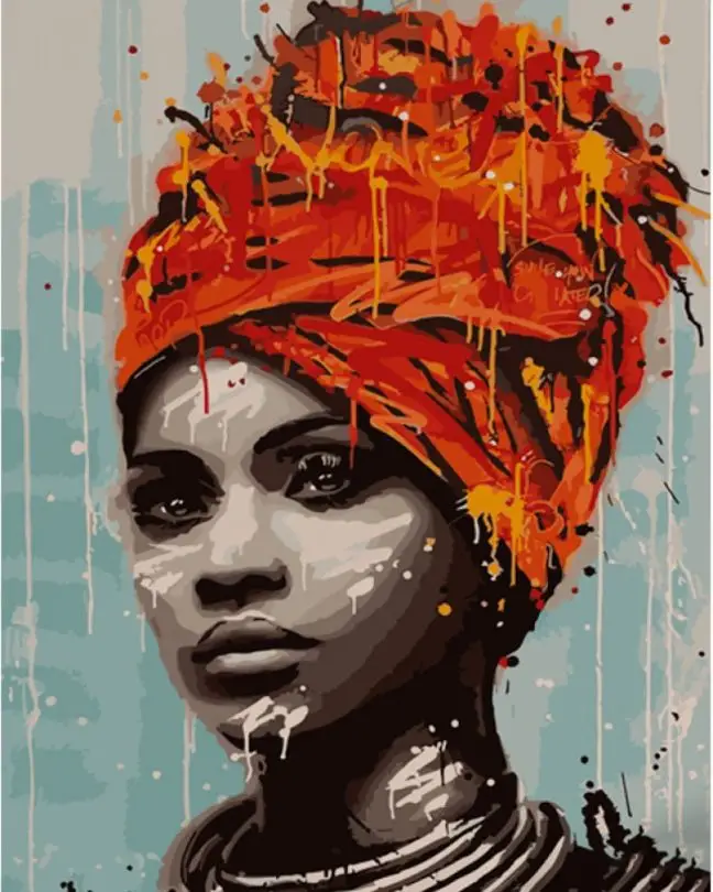 Картина за номерами Strateg Родом із африки 40x50 см (SR-B-GS844) Картина за номерами Strateg Родом із африки 40x50 см (SR-B-GS844)