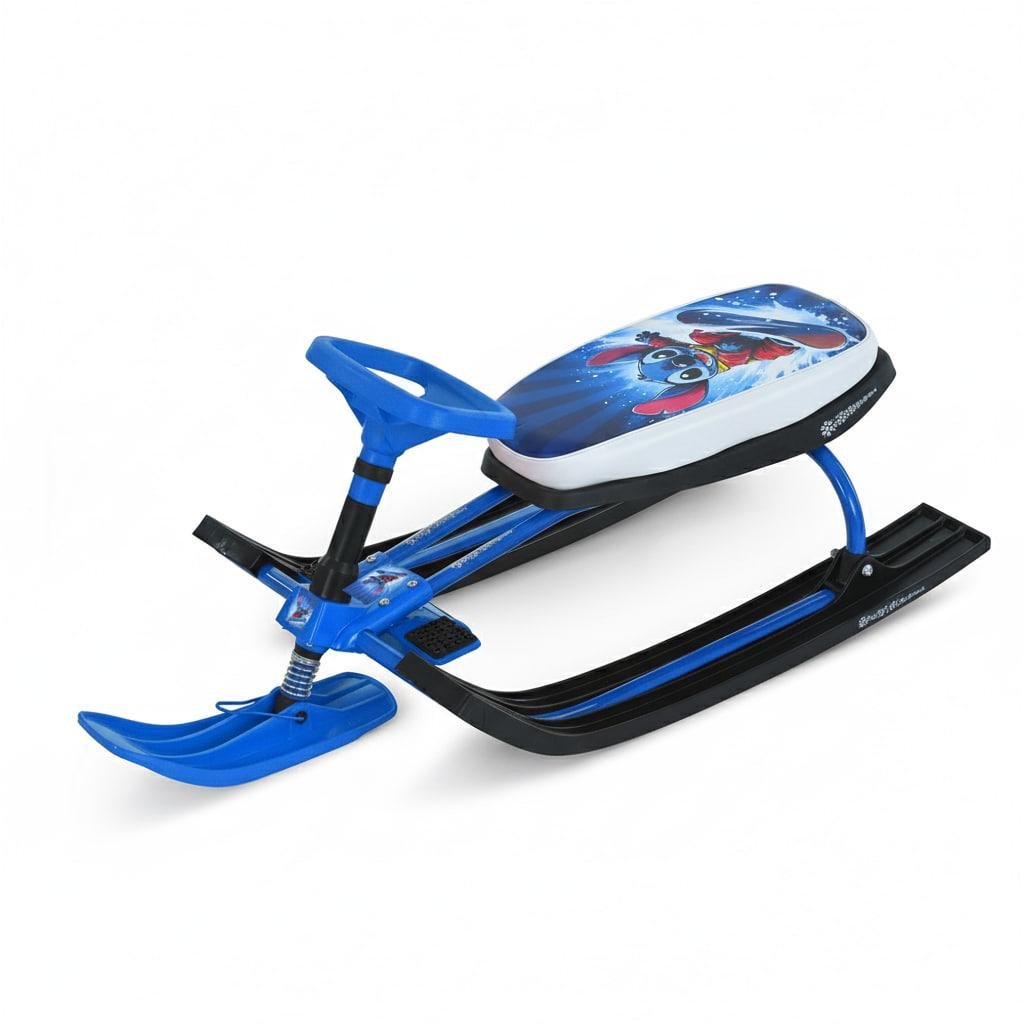 Снегокат MS 1778-8 низкая рама/сиденье из экокожи 45х21 см/руль металлопластик Черно-синий (30300645) Снегокат MS 1778-8 низкая рама/сиденье из экокожи 45х21 см/руль металлопластик Черно-синий (30300645)