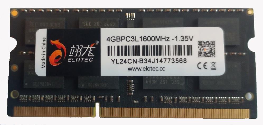 Оперативная память DDR3 SO-DIMM Elotec 1600 4 Гб C11 1.35 v (30589978)