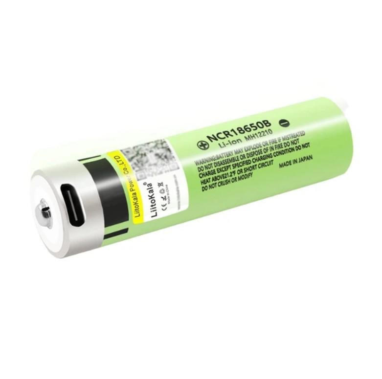 Батарея аккумуляторная LiitoKala Lii-34B-USB 18650 Type-C 3,7V 3400 mAh (33983783)