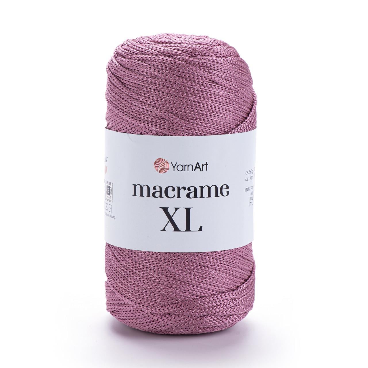 Шнур YarnArt Macrame XL полиэфирный 3 мм 250 г Роза №141 (2155354995)