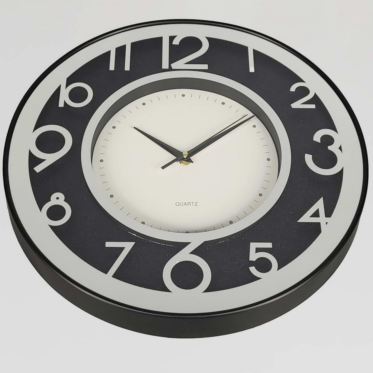 Годинник настінний дзеркальний OV-0103 з блискітками безшумний 40,7 см (2861666998)