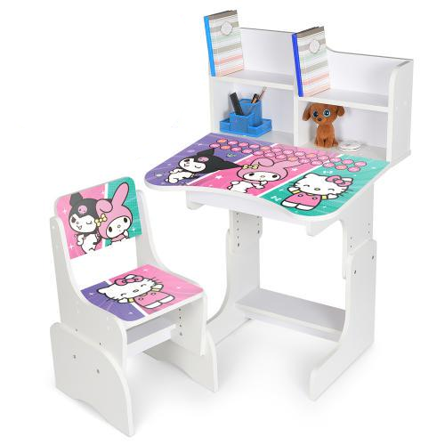 Парта зі стільчиком N 2071-19A-1 Hello Kitty з англійським алфавітом - фото 1 Парта зі стільчиком N 2071-19A-1 Hello Kitty з англійським алфавітом - фото 1