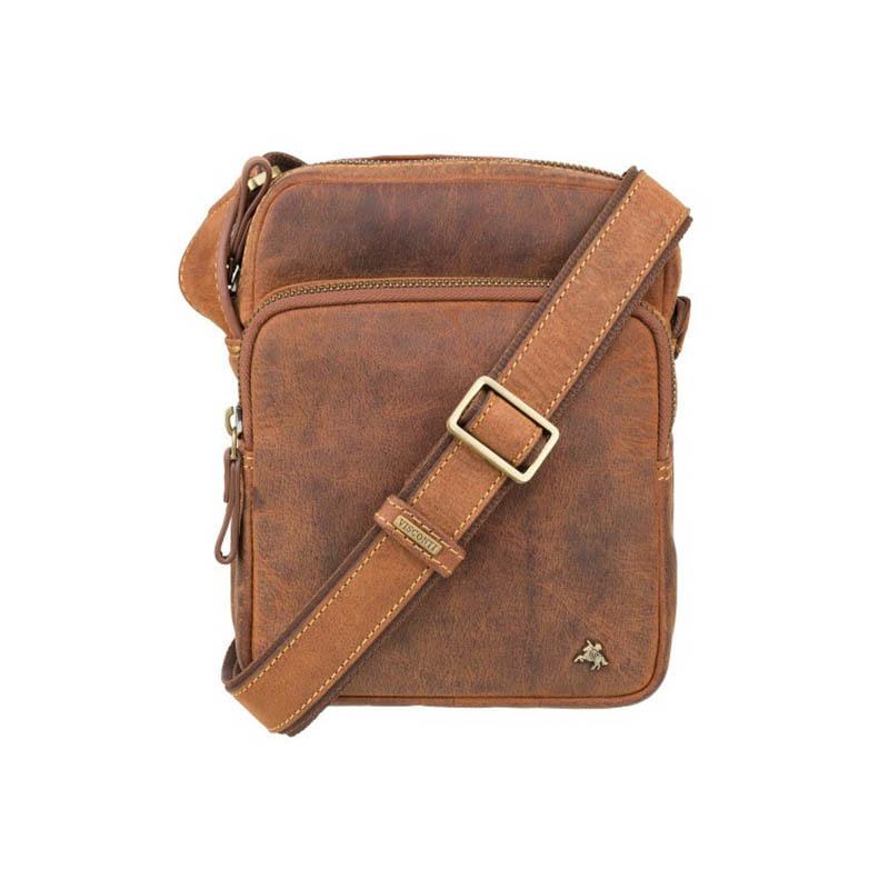 Чоловіча сумка Visconti Riley шкіряна Havana Tan (TC68 TAN)