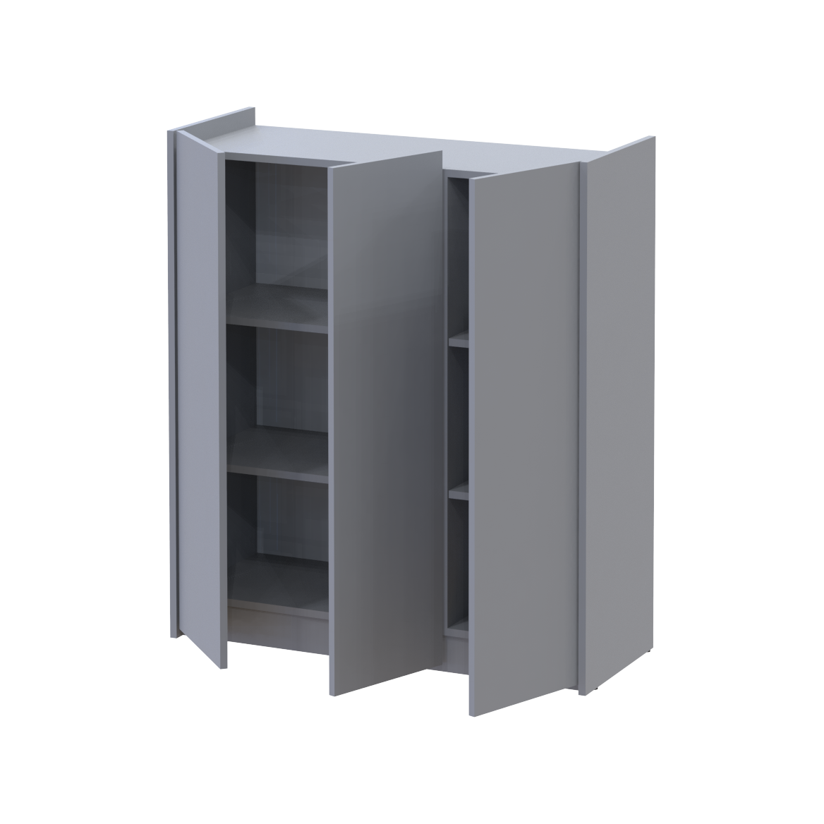 Тумба для обуви Doros Кассель 3 ДСП 97х40х110 см Серый (41516225) - фото 3 Тумба для обуви Doros Кассель 3 ДСП 97х40х110 см Серый (41516225) - фото 3