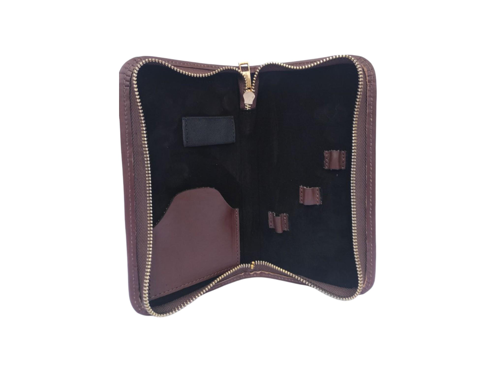 Косметичка-футляр для маникюрных инструментов Коричневый (man_693) - фото 2 Косметичка-футляр для маникюрных инструментов Коричневый (man_693) - фото 2