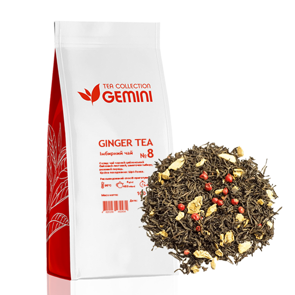 Чай листовий Gemini Ginger Tea Імбирний чай 100 г (368)