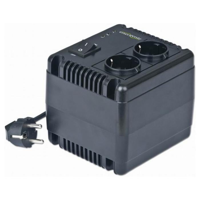 Стабілізатор напруги EnerGenie EG-AVR-1001 1000ВА 600 Вт Black (25173169) - фото 2