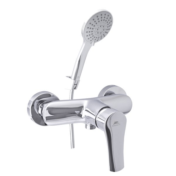 Смеситель для душа Rubineta Nica 12 К однорычажный Хром (NI20K08)