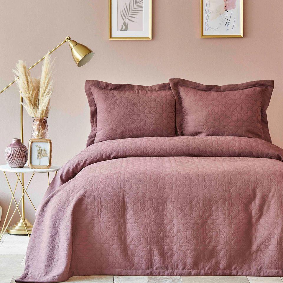 Покрывало с наволочками Karaca Home Back To Basic sarabi 250х240 см евро (svt-2000022284950)