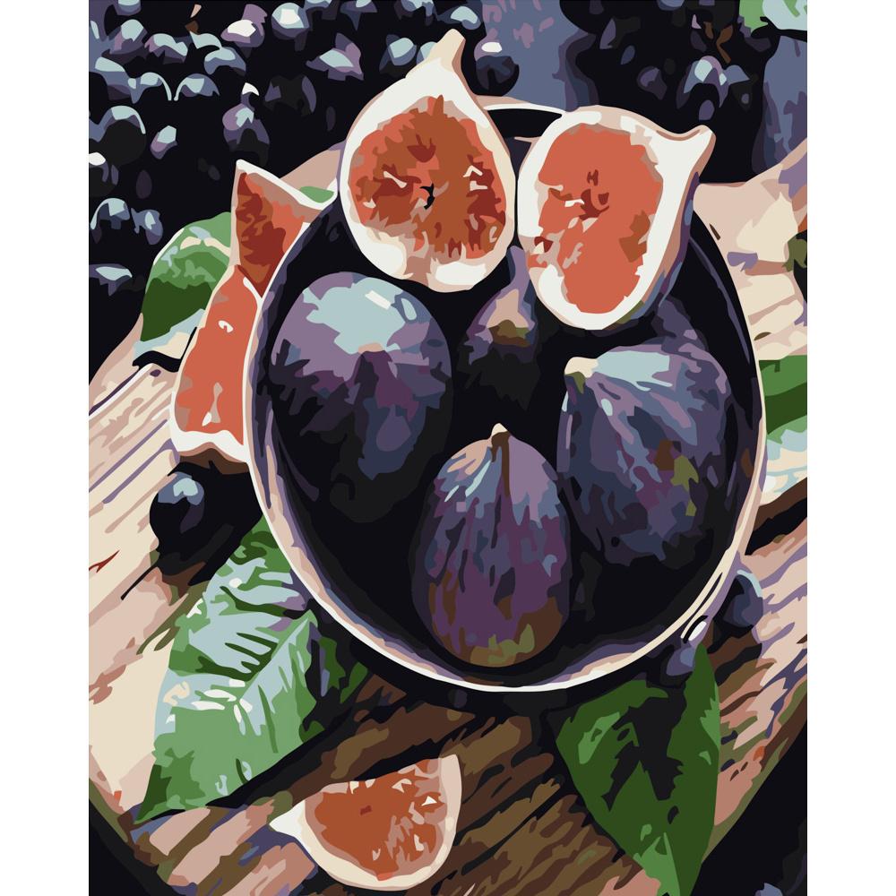 Картина за номерами Strateg Преміум Інжир 40x50 см (GS510)