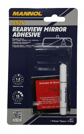 Клей для зеркала заднего вида Mannol 9934 REARVIEW MIRROR ADHESIVE 0,6 мл (1137354550)