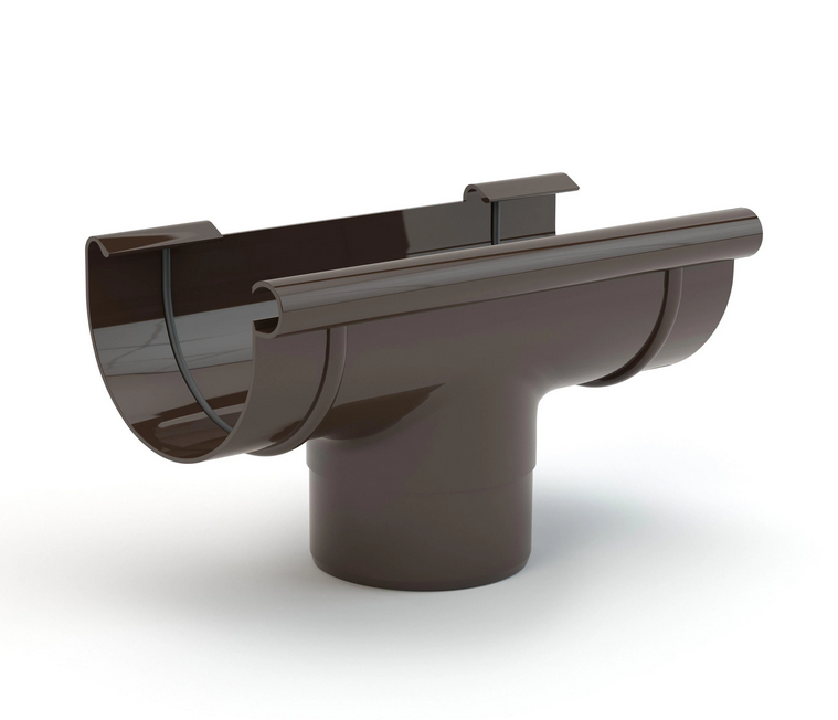 Лійка ринви Gamrat 125/90 мм Темно-коричневий (315-222-000) - фото 1 Лійка ринви Gamrat 125/90 мм Темно-коричневий (315-222-000) - фото 1