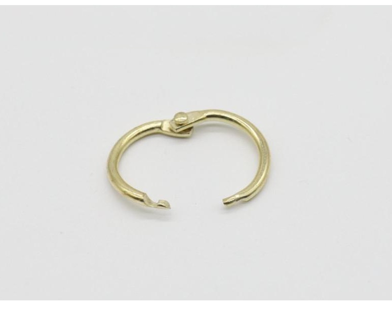 Кольцо для ключей самозажимное 25 мм Золотой (465443128)