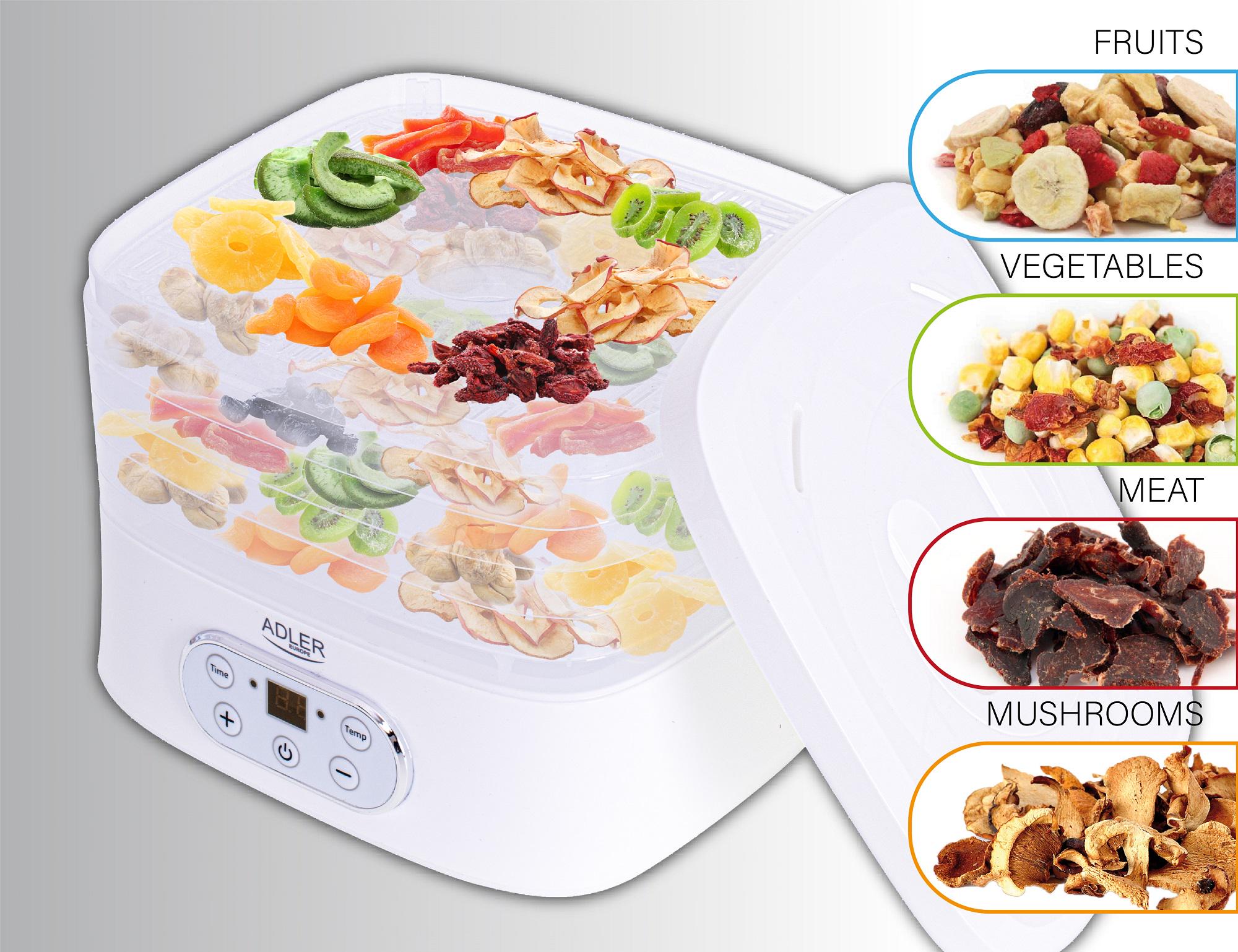 Сушка для овочів і фруктів Adler AD 6658 - фото 12 Сушка для овочів і фруктів Adler AD 6658 - фото 12
