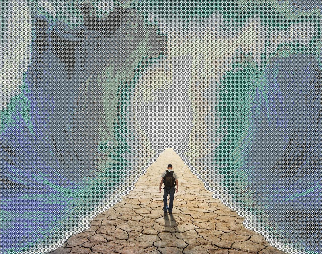 Схема вышивки бисером Путь к истине (1222635989)