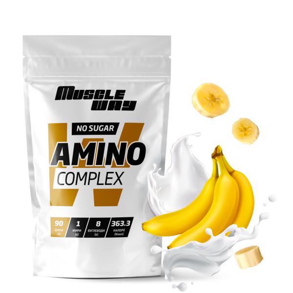 Аминокомплекс MuscleWay Amino Complex Банан 90% белка на 20 порций 500 г (21-125-am-mw-rs500.4)