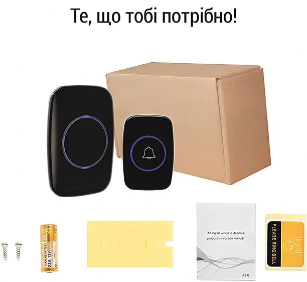 Дверной звонок беспроводной Kayfovo DB-350M водонепроницаемый до 350 м (28591) - фото 9