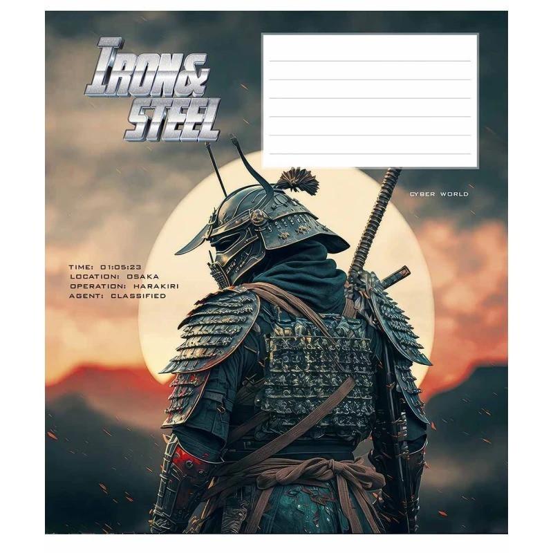 Зошит учнівський "Iron&Steel" 012-3284K-5 в клітинку 12 аркушів