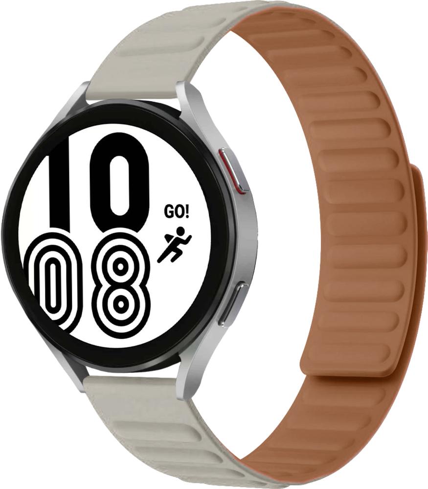 Ремінець Magneter для Galaxy Watch 4 44 мм Beige (26615-34)