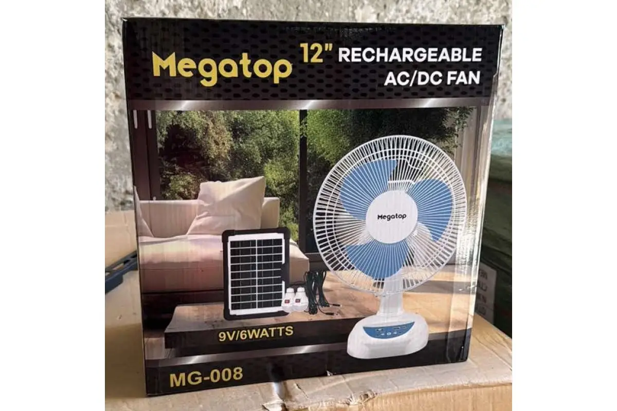 Вентилятор портативный SONALAS SL662 с солнечной панелью/автоповоротом/2 скорости/USB/аккумулятор 9V/4500 мАч (6-18-M17200) - фото 2