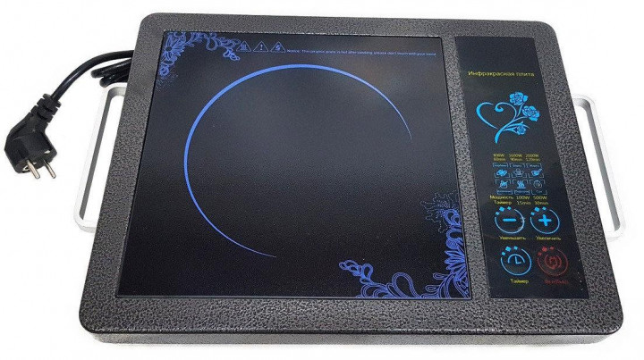 Электроплита одноконфорочная Domotec MS-5842 инфракрасная Черный (zhs0365)