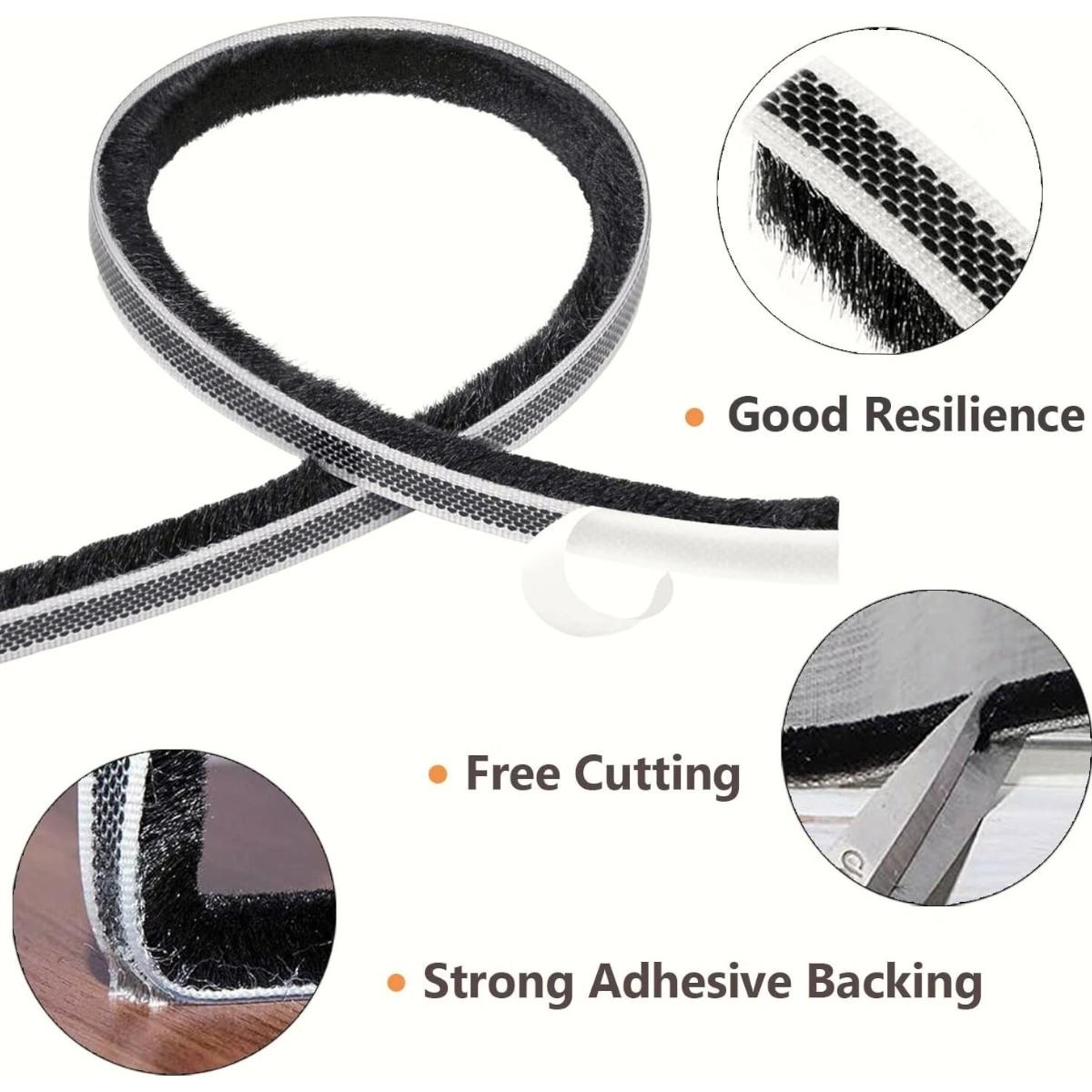 Ущільнювач для вікон та дверей Weikan самоклеючий 9х5,5 мм 3 м (R35868) - фото 4 Ущільнювач для вікон та дверей Weikan самоклеючий 9х5,5 мм 3 м (R35868) - фото 4